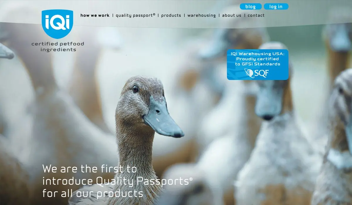 Oude site van iQi Petfood