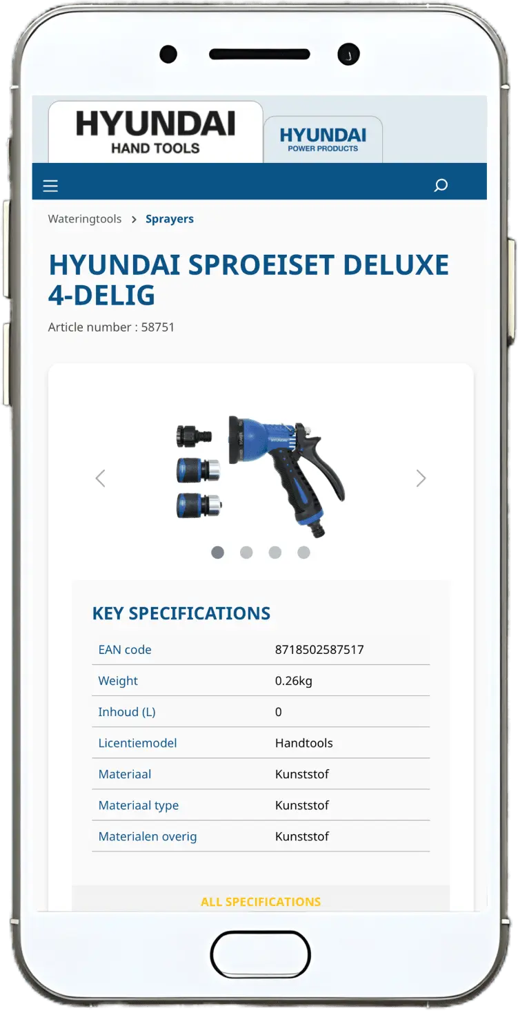 De oplossing voor Dvize (Hyundai Power Products)
